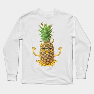 Pineapple Yogi - Funny Long Sleeve T-Shirt